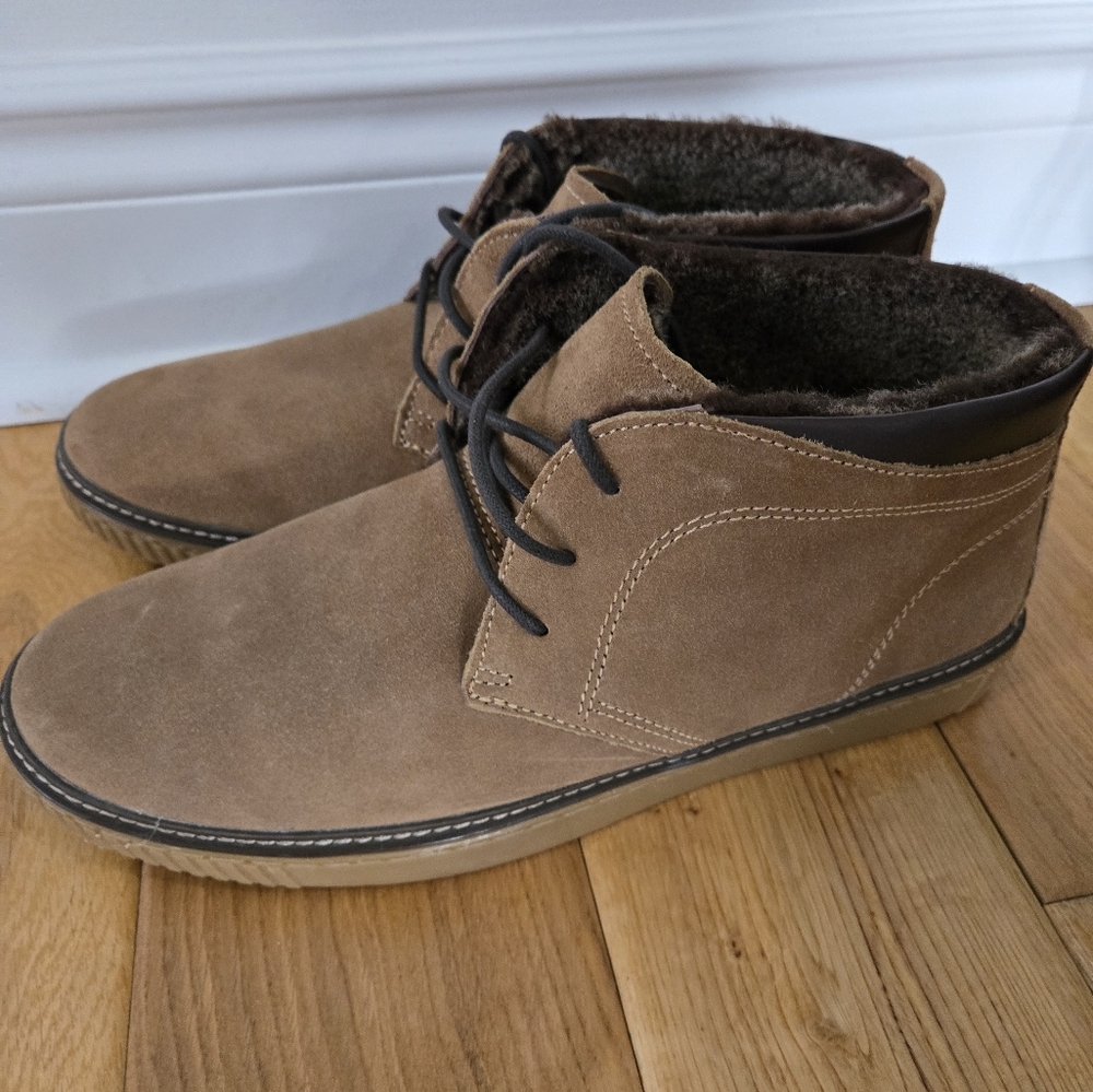Men's Suede Faux fur lined Chukkas